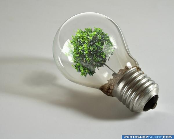 Creation of Save energy...Save the Earth: Final Result
